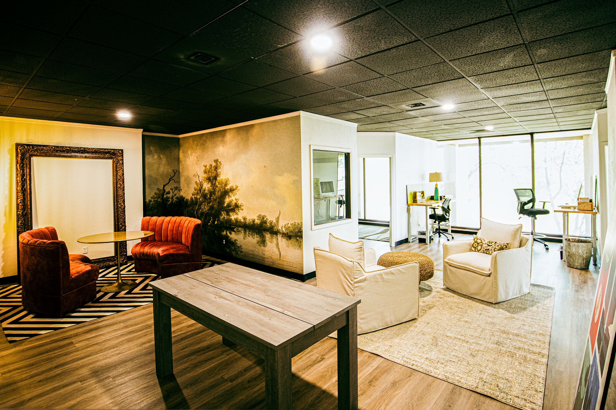 Boutique coworking space designed for privacy and productivity